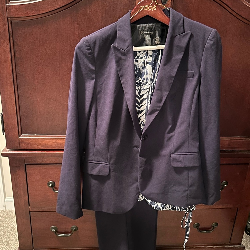 INC International Concepts Dark Blue Blazer
